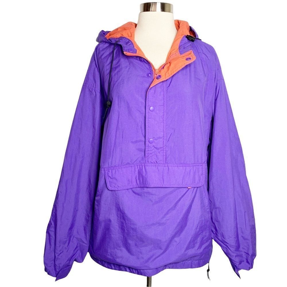 Vintage Duncan Row Purple Jacket Size Large Pullover Hoodie